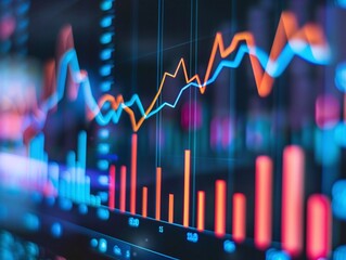 financial graph growth stock