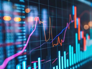 financial graph growth stock