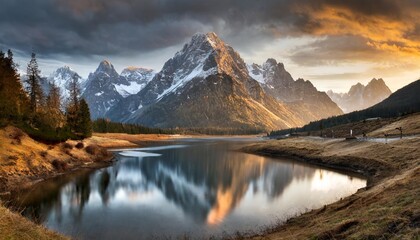 sunrise over the mountains