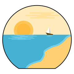 sailing boat on the sea