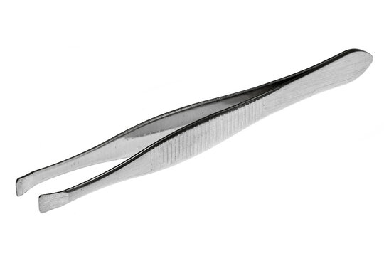 tweezers isolated on white background