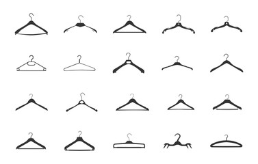 Hangers svg, Clothes hangers svg, Clothes hanger silhouette, Coat hanger silhouette, Hangers clipart, Hangers vector, Wardrobe svg, Hanger silhouette, Coat hanger svg