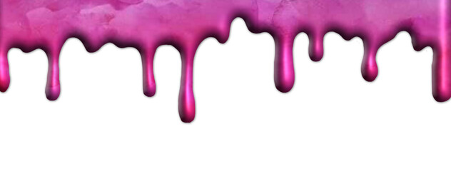 Gocciolamento colore rosa fucsia . Trama di flusso liquido multicolore. Disegno a tempera fluida. Bordo fuso con colori realistici. Effetto onda cadente con flusso di ghiaccio.	