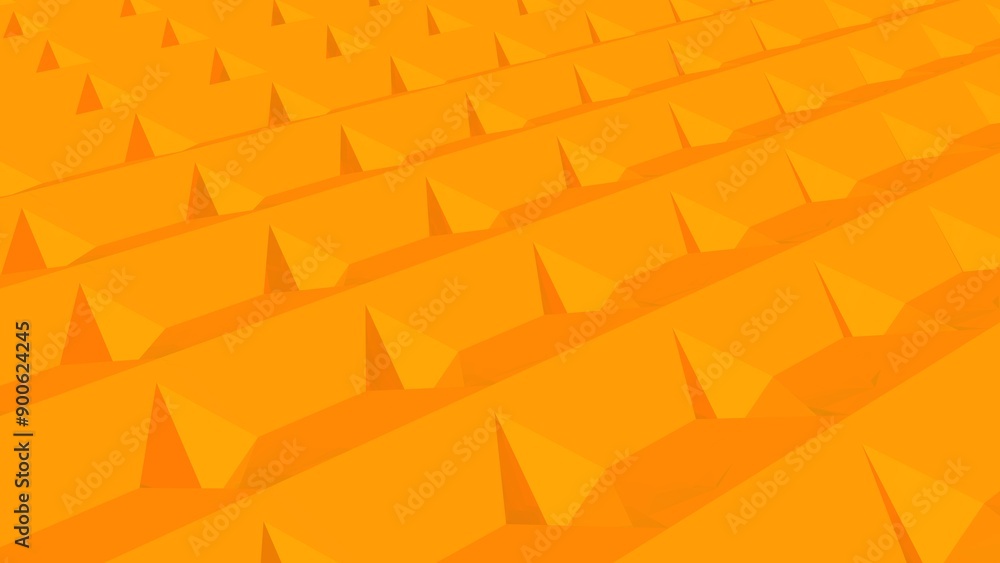 Aufkleber vibrant orange triangular shapes forming a repetitive pattern.