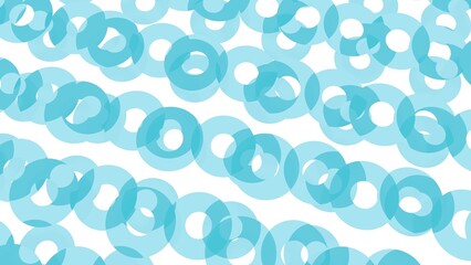 Light blue circles forming a repetitive pattern on a white background.