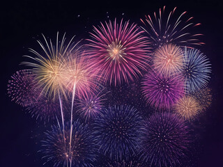 new year fire work background