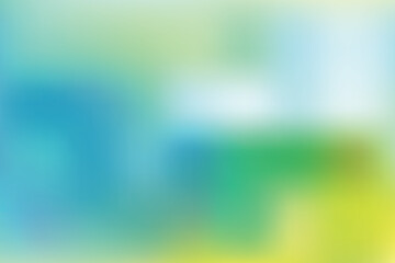 Colorful Mesh Blur Vector Background. Blue, Green and Yellow Color Theme For Webdesign, Poster, Banner. Abtract Gradient Wallpaper Vector.