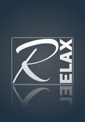 Parola RELAX  con sfondo colorato gradiente
