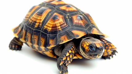 Obraz premium Red-footed Tortoise, a Colorful Reptile