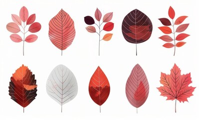 Obraz premium Autumn Leaves Illustration