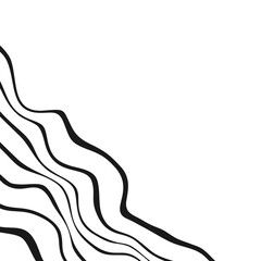 Aesthetic Corner Wavy Line