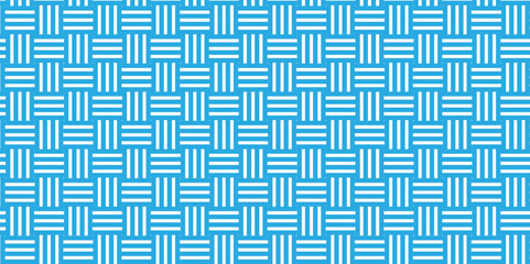 Minimal diamond vector overlapping Pattern geometric square wave line. blue color seamless tile stripe geometric create retro square line pattern white background.