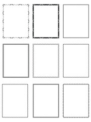 Vintage frames, Border decoration design elements, vintage frames Decorative Seamless Border Design.