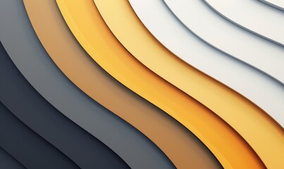 Abstract Wavy Pattern in Warm Colors