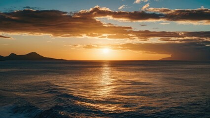 Obraz premium Tranquil Ocean Horizon