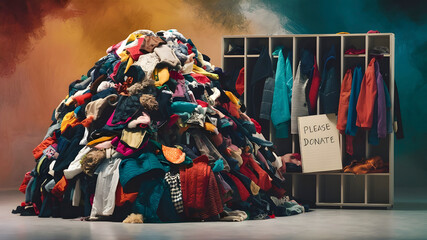 Organize Your Big Pile of Clothes with a Coat Unit. A Donation Guide
