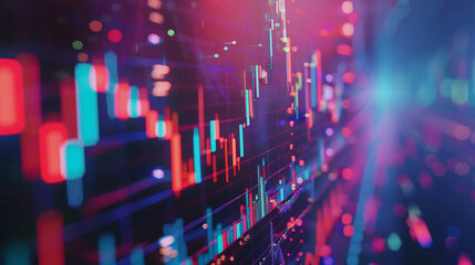 Businessman discussing long-term investments with financial data visualization growth forecasts