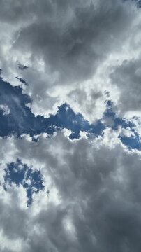 A view of the sky above Val Duron near Campitello di Fassa - Val di Fassa - Italy