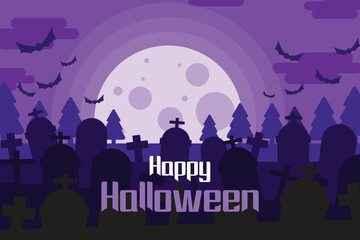 Happy Halloween vector art illustration.
