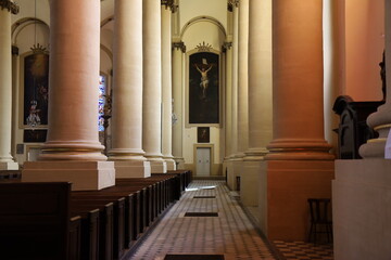 L'église Saint Maximin, de style néo-classique, ville de Thionville, département de la Moselle, France