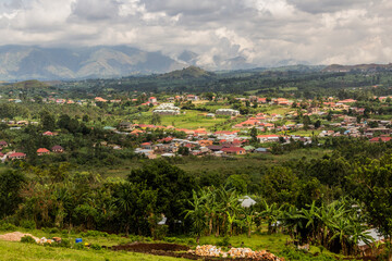 Aerial view of Fort Portal, Uganda