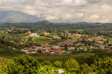 Aerial view of Fort Portal, Uganda