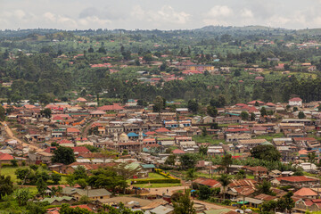 Aerial view of Fort Portal, Uganda