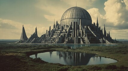 Obraz premium imaginary worlds and civilizations art .jpeg