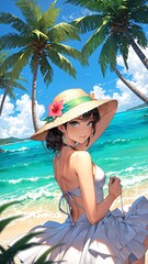 tropical beaches with crystal clear waters art .jpeg