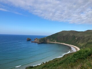 beach and sea Torimbia, Asturias, Spain