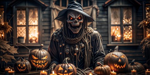 Scary Horror Halloween Background