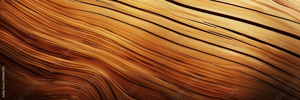 Aufkleber natural smooth wooden texture displayed at an angle capturing warm tones and grain patterns