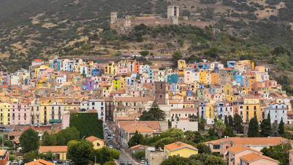 Colorful Houses in Bosa, Sardinia