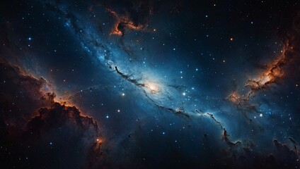 Wallpaper stellar field Immersive deep space image with bright celestial objects and dark voids - high contrast