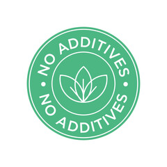 No Additives icon vector on white background