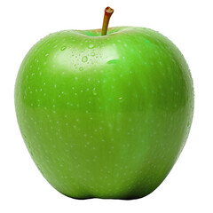 a greenapple on an empty background png..