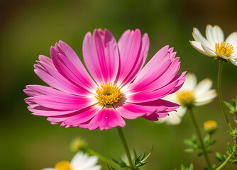 Fototapeta premium pink cosmos flower
