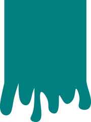 Dripping Square Shape Vector Graphic 
