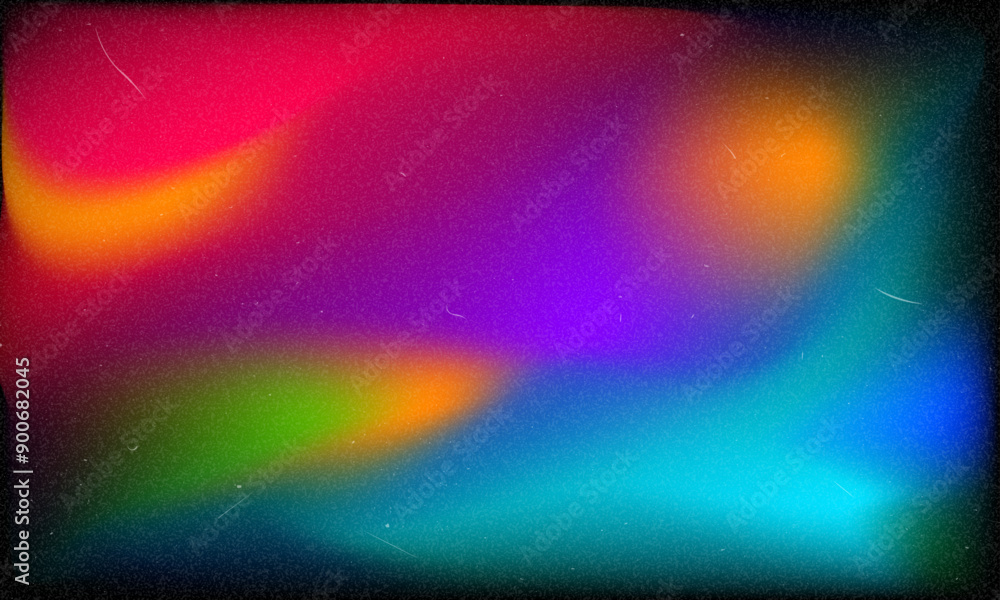 Poster beautiful vector color gradient background with noise. abstract pastel holographic blurred grainy gr