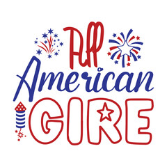 All american gire , 4th of july 