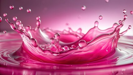 Close-up of pink liquid, , pink, liquid, close-up, macro, fluid, clear, bright, colorful, vibrant, glossy, shiny