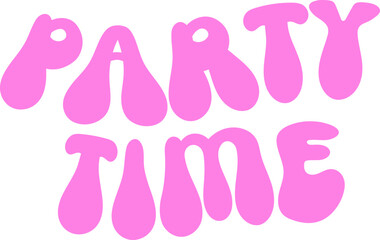 Party Time Birthday Quote Design
