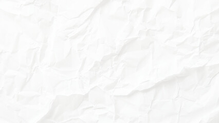 white crumpled paper texture background.