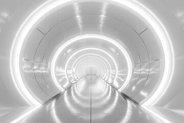 Obraz premium abstract futuristic tunnel