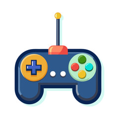 Video game joystick controller illustration