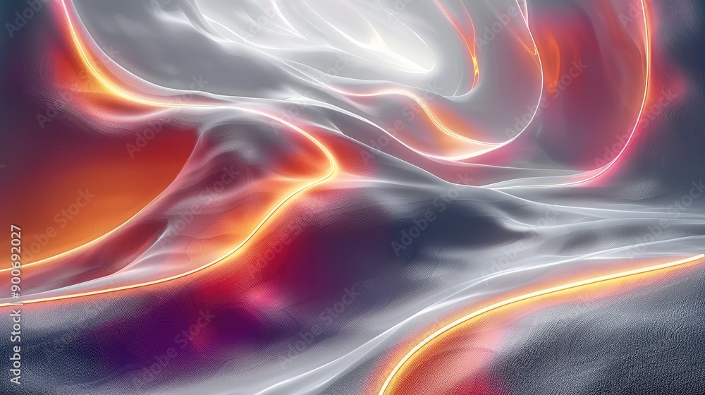 Aufkleber abstract neon background. generative ai.