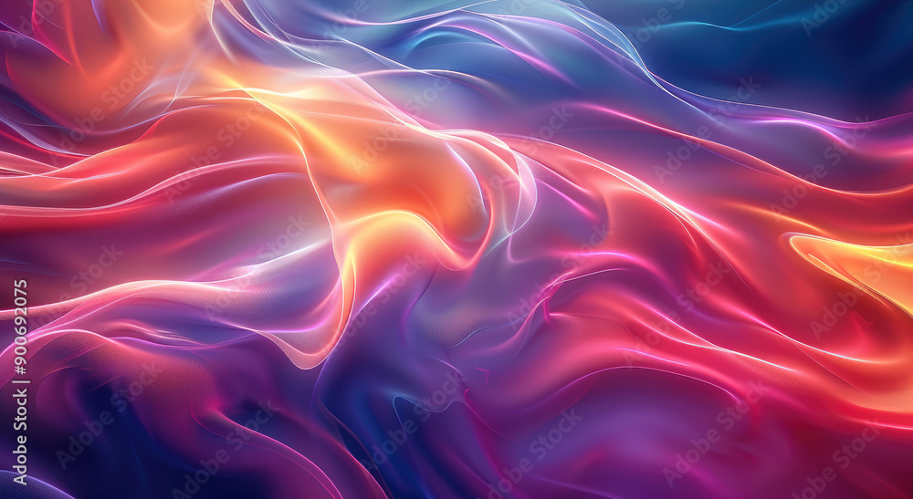 Aufkleber abstract neon background. generative ai.