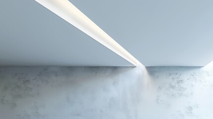 A minimalist ceiling with smooth