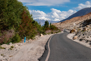 Nubra Vally in Ladakh, India the scenic view of leh ladahkh