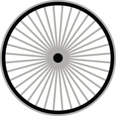  bike wheel on whiteboard vector design